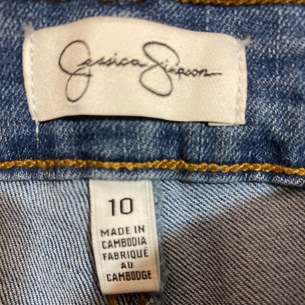 NWT Jessica Simpson High Rise Ankle Blue Jeans Size 10 - Picture 8 of 10